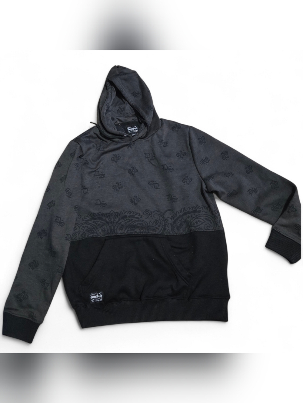 Men's Snoop Dogg Black & Charcoal Pullover Hoodie